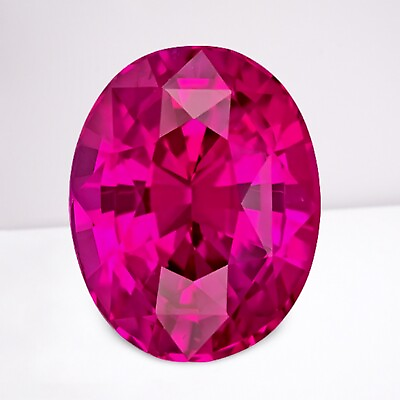 #ad Pink Sapphire Oval Cut Loose Gemstone 16x12 mm 9.3 Cts Vivid Gemstone $49.98