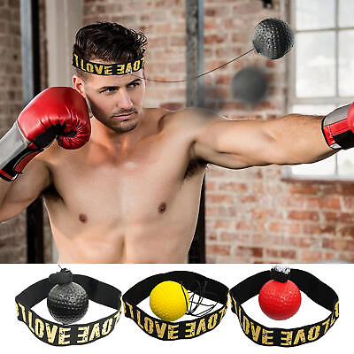 #ad Reflex Speed Training Boxing Fight Ball Punch Exercise Ball With Head Band $7.20