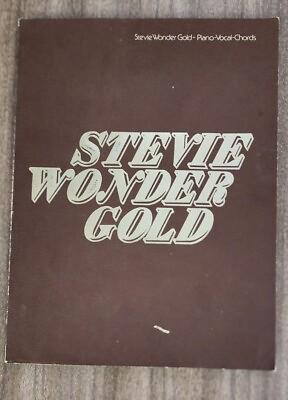 #ad 1975 STEVIE WONDER “Stevie Wonder Gold” Piano Vocal SONGBOOK $10.00