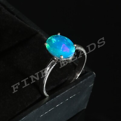 #ad Ethiopian Opal Blue Opal Ring Opal Jewelry Opal Rings For Sale Rg 1293 $25.92