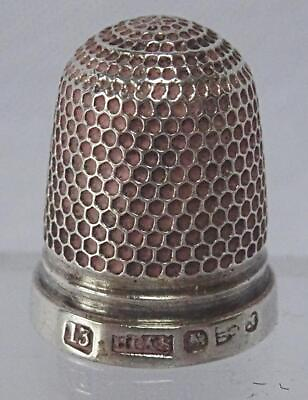 #ad Antique Silver Thimble Hallmarked Sterling Sewing Henry Griffiths HGamp;S 1895 GBP 30.00
