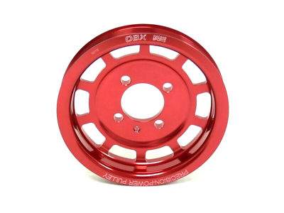 #ad OBX Red Crank Pulley For 03 Mitsubishi Lancer EVO VIII 4G94 2.0L $19.60