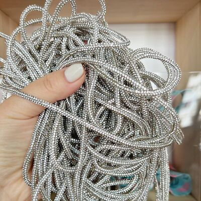 #ad Crystal Cotton Rope 4mm Rhinestone Round Cord Straps Diy Bow Knitting Crafts $40.27