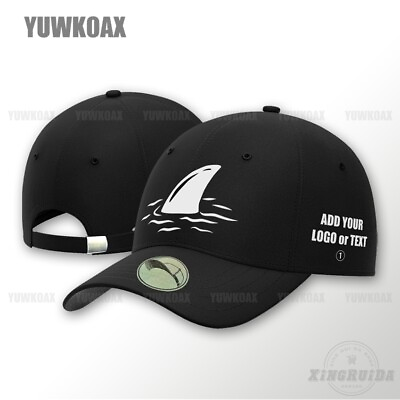 #ad Funny Shark Fin Fish Unisex Baseball Cap Dad Hat Golf Hats for Men Adjustable $17.59