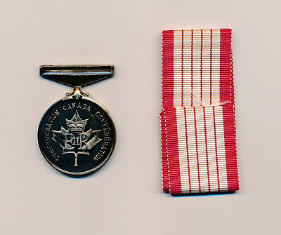 #ad 1967 Coin Canada Coin Canada Confederation Medal Silver Military Medal C $121.00