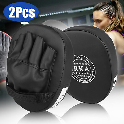 #ad 2PCS MMA Boxing Punching Mitts Sparring Gloves Kick Target Focus Training Pads $14.98