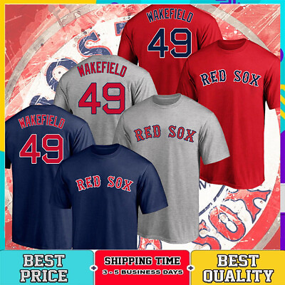 #ad SALE Tim Wakefield #49 Boston Red Sox Name amp; Number T shirt Gift Fan S 5XL $12.59