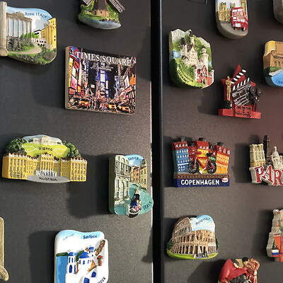 #ad All Around the World European Tourism Travel Souvenir 3D Resin Fridge Magnet K1 $4.79
