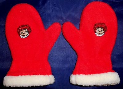 #ad Raggedy Ann Toddler Fleece Mittens Gloves Target 1998 Pre Owned 10S $10.19