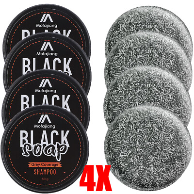 #ad Men#x27;s Grey Coverage Bar Shampoos Hair Darkening Black Soap for Grey Hair Cover $17.78