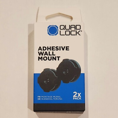 #ad QUAD LOCK Home Office Car Adhesive Wall Mount NEW IN BOX FREE SHIPPING $19.99