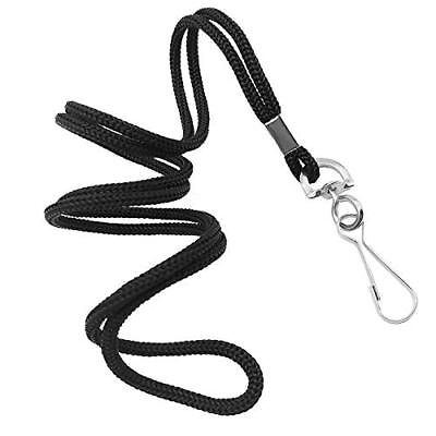 #ad COTODO ID Black Lanyards Safety Badge Lanyard 36 with Swivel Hook 100 Pack $23.08