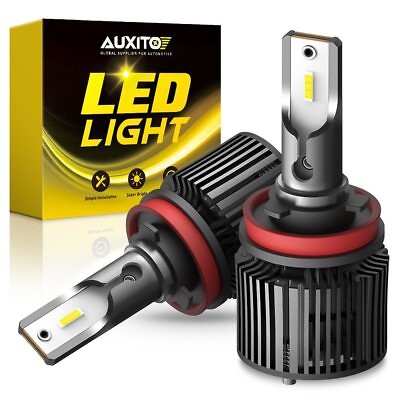 #ad AUXITO 2PCS H9 H8 H11 LED Headlight Bulbs Low Beam 24000LUMENS Kit Super White $19.99