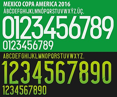 #ad Nameamp;Number Set For Mexico Copa America 2016 Home Away Football Soccer $12.99