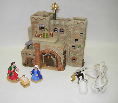 #ad Department 56 THE INN AT BETHLEHEM Little Town Lit Building and figures 4050943 C $92.00