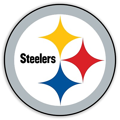 #ad Pittsburgh Steelers Sticker Football Color Silver Sports Decal Logo Car Truck $24.99