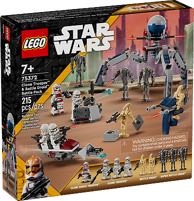 #ad LEGO® Star Wars Clone Trooper amp; Battle Droid Battle Pack 75372 $29.99