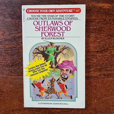 #ad Cya 47:Outlaws of Sherwood by E. Kushner Paperback 1985 Choose Own Adventure AU $22.00