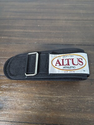 #ad ALTUS AWB 4 Back Support Belt BLACK Weight Training Lifting Brace Small 22” 28” $13.90