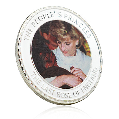 #ad UK The People#x27;s Princess Diana Silver Coin Commemorative Medal Ornaments Crafts $3.61