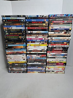 #ad 100 Wholesale lot dvd movies assorted bulk Free Shipping Video Dvds CHEAP $42.50