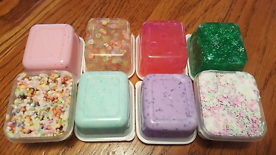 #ad Slime Lot 8 MYSTERY 20 oz Total Scent Foam Cloud Fluff Butter Fish Bowl Charms $28.00