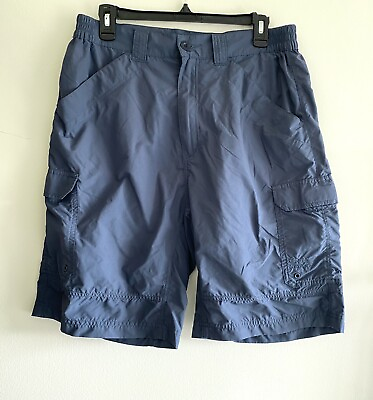 #ad Cabelas’s Casuals Blue Nylon Men’s Shorts Size Medium $10.85