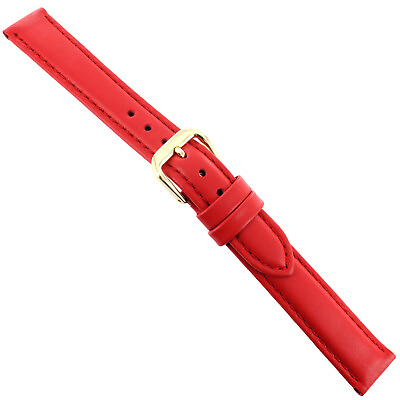 #ad 15mm deBeer Red Handcrafted Genuine Smooth Leather Stitched Mens Band Regular $29.95