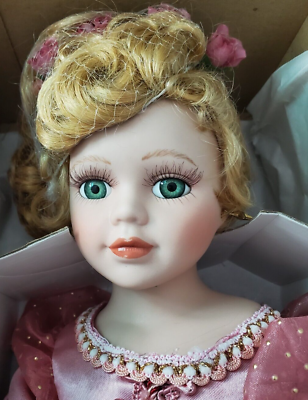 #ad #ad New 2000 Millennium Porcelain Doll quot;Crystalquot; Heritage Signature Collection COA $39.99