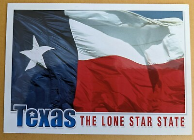 #ad Postcard TX: Art State Flag Texas The Lone Star State $2.99