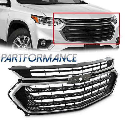 #ad Front Bumper Upper Grille Chrome For 2018 2021 Chevrolet Chevy Traverse 84344486 $157.69