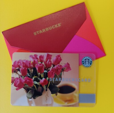#ad STARBUCKS CARD 2003 quot; MOTHER#x27;S DAY FLOWERS quot; OLD LOGO VHTF A BEAUTY LIGHT USE $24.95