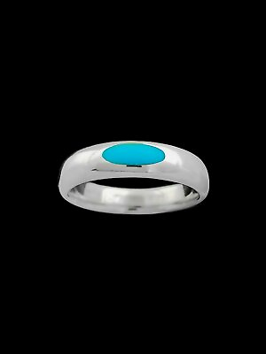 #ad Statement Fashion Ring • 925 Sterling Silver • Turquoise • Size 10 $42.39