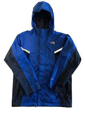 #ad The north face boys size L blue shell jacket EUC 12 $18.77