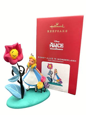 #ad Hallmark 2021 Alice In Wonderland 70th Anniv. Keepsake Disney Ornament 3.5quot; NIB $23.88