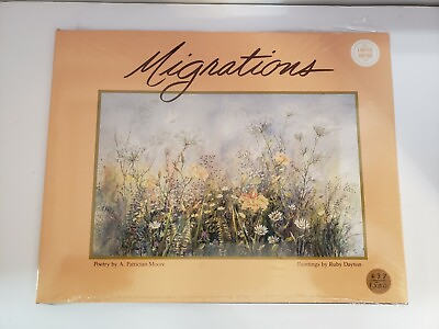 #ad VTG SEALED 1987 MIGRATIONS POETRY amp; ART LIMITED EDITION SIGNED # 637 OF 1500 $19.99