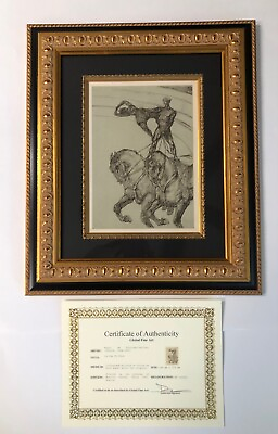 #ad Framed Authentic Henri de Toulousse Lautrec quot;Le Pas De Deuxquot; Lithograph $425.00