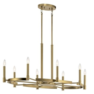 #ad 8 Light Oval Chandelier In Soft Contemporary Style 20 Inches Tall and 21.5 $495.95