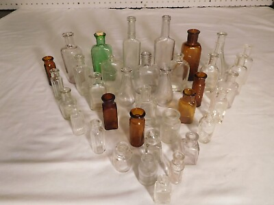 #ad WOW $5 Each 36 Vintage Antique tiny small Bottles WOW $5 Each $180.00