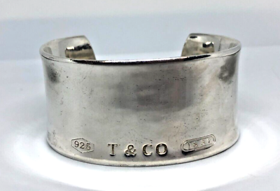 #ad Tiffany amp; Co. 1837 Wide Sterling Silver 2001 Cuff 6.75quot; $379.99