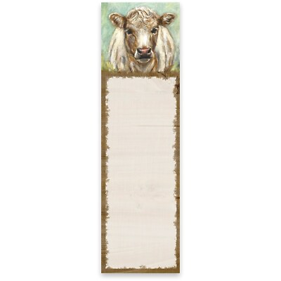 #ad NEW LIST NOTEPAD Shaggy Cow Farm Paper Tablet Letter $7.99