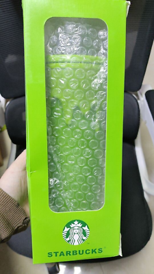 #ad Christmas New Year Gift STARBUCKS Slime Green Glow In The Dark Tumbler Cup 24oz $29.99