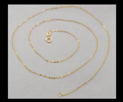 #ad Wholesale 18K SOLID YELLOW GOLD NECKLACE O shaped chain Clavicular chain 16 22” $79.99