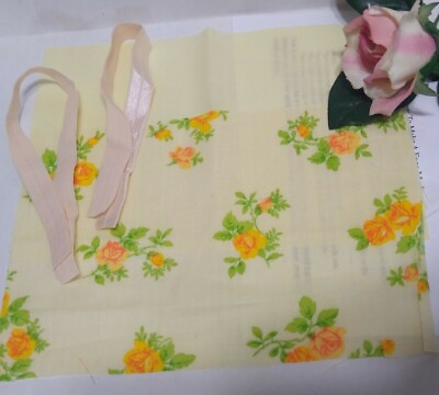 #ad #ad Fabric 9x6quot; YELLOW ROSE quilt material pieces $2.77