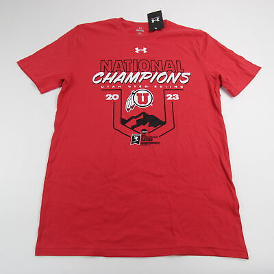 #ad Utah Utes Under Armour Short Sleeve Shirt Men#x27;s Red New $12.00