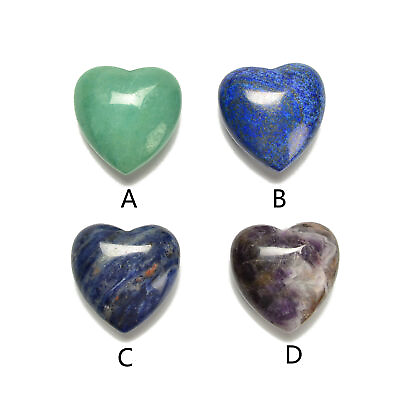 #ad Green Aventurine Lapis Lazuli Sodalite Amethyst Heart Size 40mm Sold by Piece $8.09