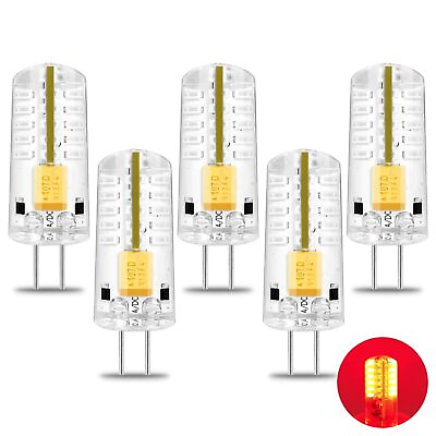 #ad Red G4 LED Bulb 12V AC DC 2W 20W Halogen Bulb Equivalent G4 Bi Pin Base Spot... $31.16