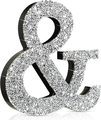 #ad 5.7 Inch Crystal Diamond Letters Shiny Letters Decor Hanging Letters with Screws $16.46
