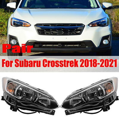 #ad For 2018 2019 2020 2021 Subaru Crosstrek Pair Halogen Headlights Left amp; Right $305.90