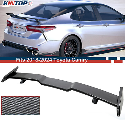 #ad #ad Rear Trunk Spoiler Wing for 2018 2024 Toyota Camry SE LE Carbon Fiber TRD Style $59.99
